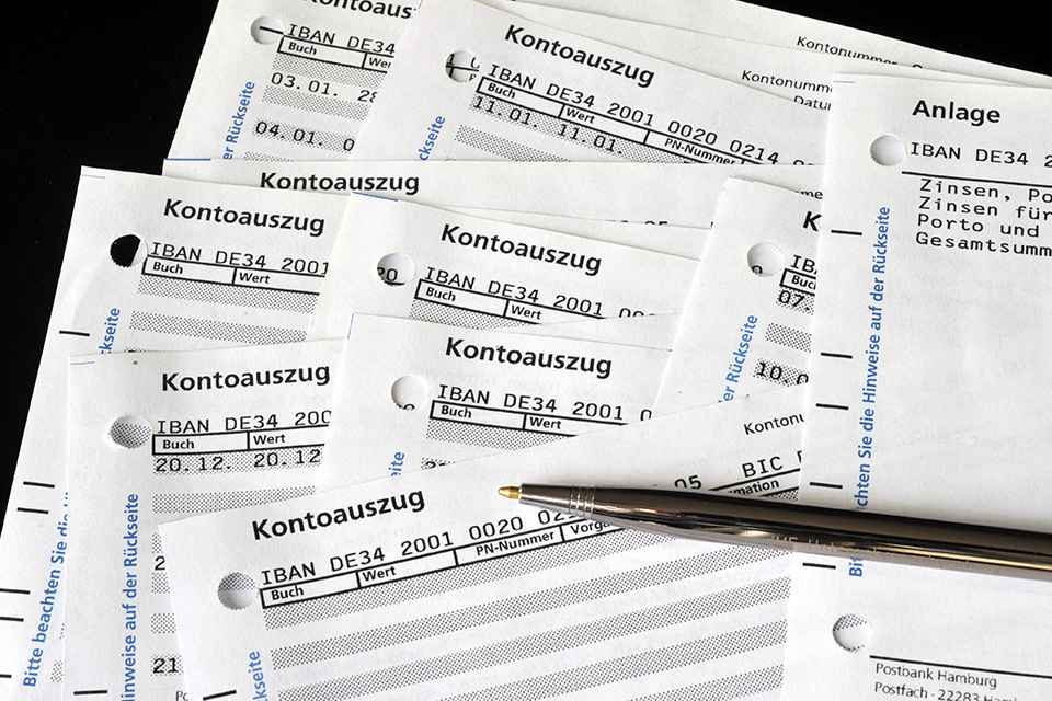 Foto: Kontoauszüge