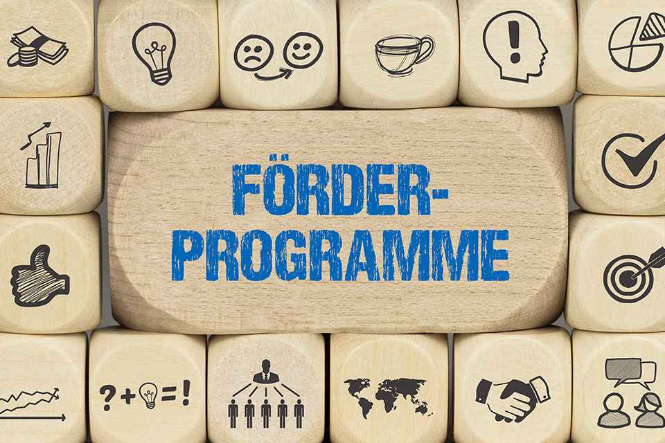 Foto: Schriftzug Förderprogramm
